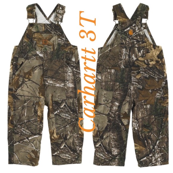 Kid/'s Toddler Camouflage Size 3T Realtree Camo Boys Bib Overalls